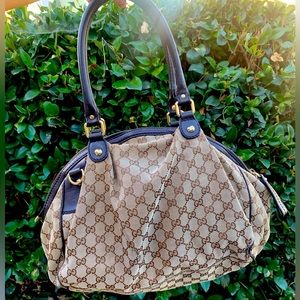 Authentic Gucci GG Sukey Medium Handbag